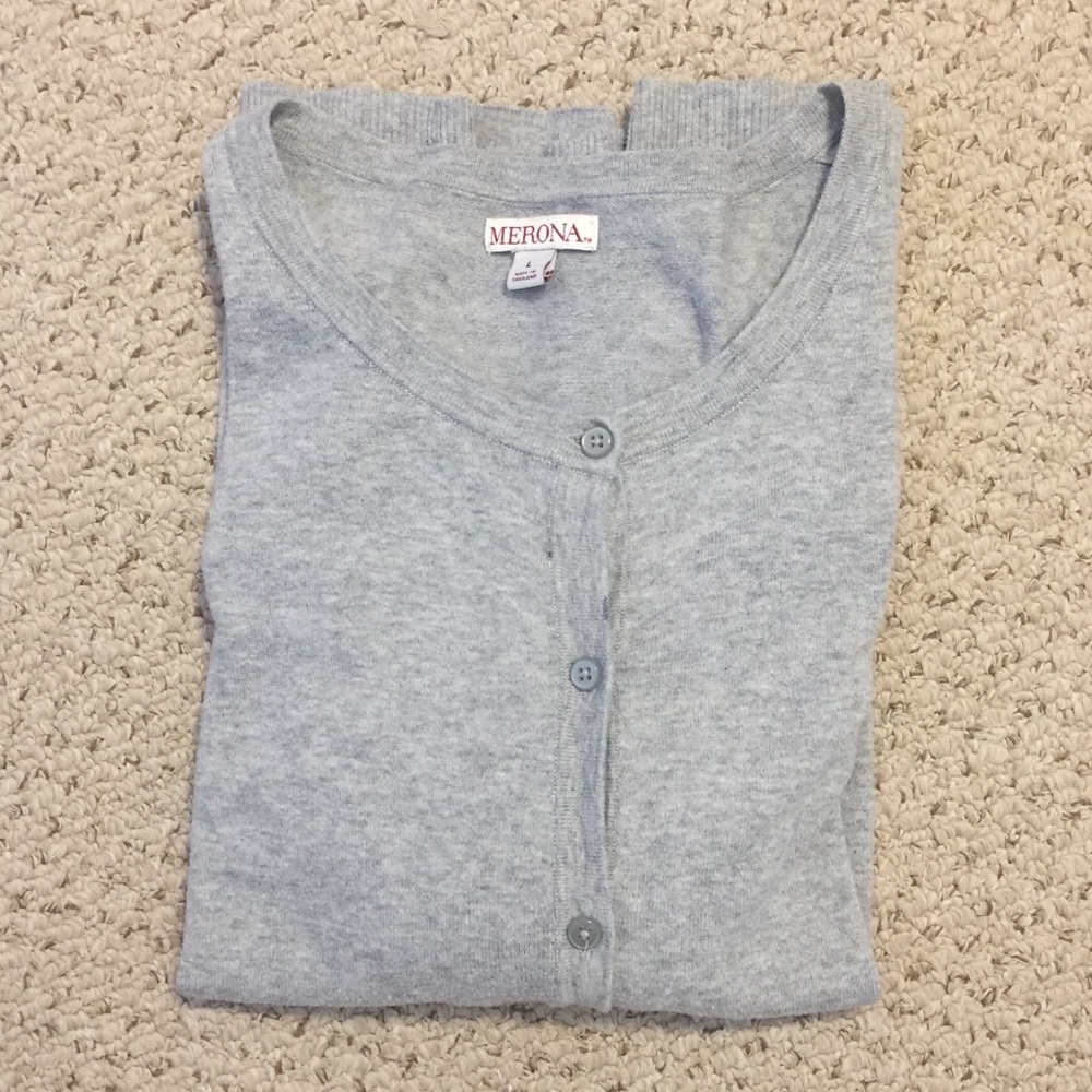 Merona Gray Cardigan Size L